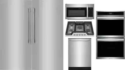 6 Piece Package Includes Refrigerator, Freezer, Cooktop, Wall Oven, Microwave And Dishwasher