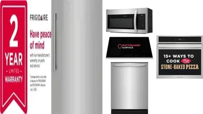 6 Piece Package Includes Refrigerator, Freezer, Cooktop, Wall Oven, Microwave And Dishwasher
