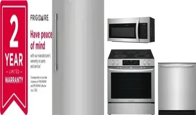 5 Piece Package Includes Refrigerator, Freezer, Range, Microwave And Dishwasher