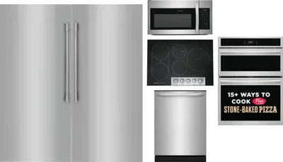 6 Piece Package Includes Refrigerator, Freezer, Cooktop, Wall Oven, Microwave And Dishwasher