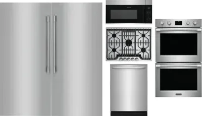 6 Piece Package Includes Refrigerator, Freezer, Cooktop, Wall Oven, Microwave And Dishwasher