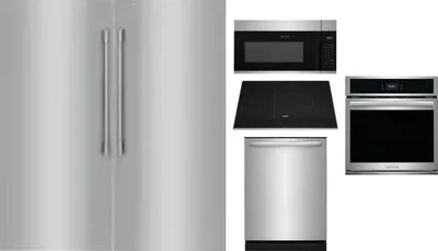 6 Piece Package Includes Refrigerator, Freezer, Cooktop, Wall Oven, Microwave And Dishwasher