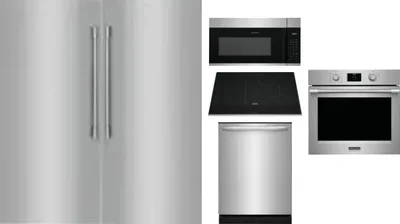 6 Piece Package Includes Refrigerator, Freezer, Cooktop, Wall Oven, Microwave And Dishwasher