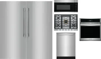 6 Piece Package Includes Refrigerator, Freezer, Cooktop, Wall Oven, Microwave And Dishwasher