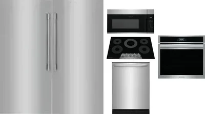 6 Piece Package Includes Refrigerator, Freezer, Cooktop, Wall Oven, Microwave And Dishwasher