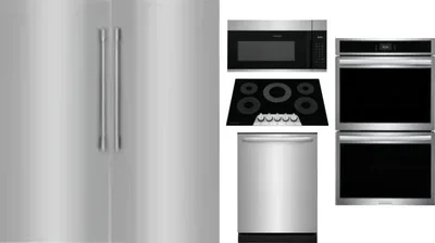 6 Piece Package Includes Refrigerator, Freezer, Cooktop, Wall Oven, Microwave And Dishwasher