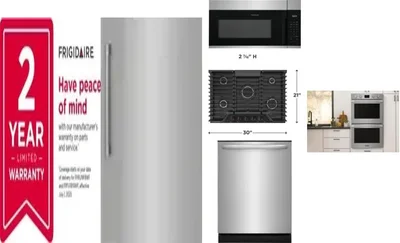 6 Piece Package Includes Refrigerator, Freezer, Cooktop, Wall Oven, Microwave And Dishwasher