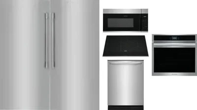 6 Piece Package Includes Refrigerator, Freezer, Cooktop, Wall Oven, Microwave And Dishwasher