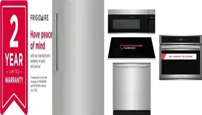 6 Piece Package Includes Refrigerator, Freezer, Cooktop, Wall Oven, Microwave And Dishwasher