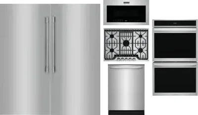 6 Piece Package Includes Refrigerator, Freezer, Cooktop, Wall Oven, Microwave And Dishwasher