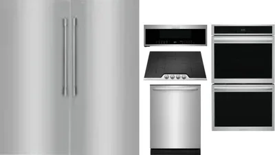 6 Piece Package Includes Refrigerator, Freezer, Cooktop, Wall Oven, Microwave And Dishwasher
