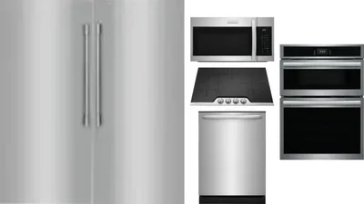 6 Piece Package Includes Refrigerator, Freezer, Cooktop, Wall Oven, Microwave And Dishwasher