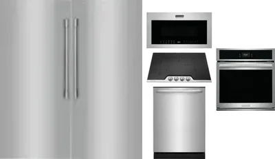 6 Piece Package Includes Refrigerator, Freezer, Cooktop, Wall Oven, Microwave And Dishwasher