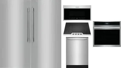 6 Piece Package Includes Refrigerator, Freezer, Cooktop, Wall Oven, Microwave And Dishwasher