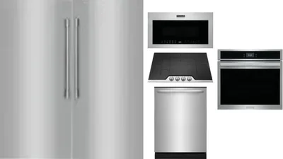 6 Piece Package Includes Refrigerator, Freezer, Cooktop, Wall Oven, Microwave And Dishwasher