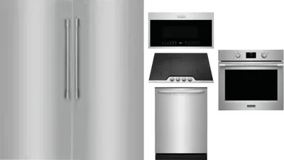 6 Piece Package Includes Refrigerator, Freezer, Cooktop, Wall Oven, Microwave And Dishwasher