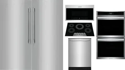 6 Piece Package Includes Refrigerator, Freezer, Cooktop, Wall Oven, Microwave And Dishwasher