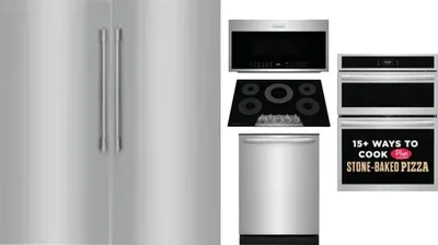 6 Piece Package Includes Refrigerator, Freezer, Cooktop, Wall Oven, Microwave And Dishwasher