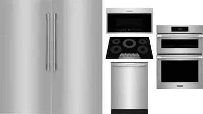 6 Piece Package Includes Refrigerator, Freezer, Cooktop, Wall Oven, Microwave And Dishwasher