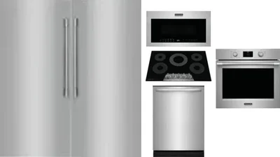 6 Piece Package Includes Refrigerator, Freezer, Cooktop, Wall Oven, Microwave And Dishwasher