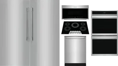6 Piece Package Includes Refrigerator, Freezer, Cooktop, Wall Oven, Microwave And Dishwasher
