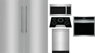 6 Piece Package Includes Refrigerator, Freezer, Cooktop, Wall Oven, Microwave And Dishwasher