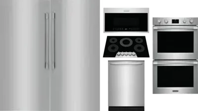6 Piece Package Includes Refrigerator, Freezer, Cooktop, Wall Oven, Microwave And Dishwasher
