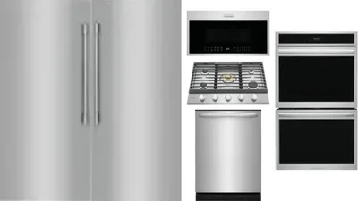 6 Piece Package Includes Refrigerator, Freezer, Cooktop, Wall Oven, Microwave And Dishwasher