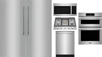 6 Piece Package Includes Refrigerator, Freezer, Cooktop, Wall Oven, Microwave And Dishwasher