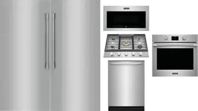6 Piece Package Includes Refrigerator, Freezer, Cooktop, Wall Oven, Microwave And Dishwasher