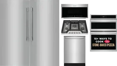 6 Piece Package Includes Refrigerator, Freezer, Cooktop, Wall Oven, Microwave And Dishwasher