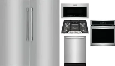 6 Piece Package Includes Refrigerator, Freezer, Cooktop, Wall Oven, Microwave And Dishwasher