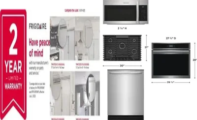 6 Piece Package Includes Refrigerator, Freezer, Cooktop, Wall Oven, Microwave And Dishwasher
