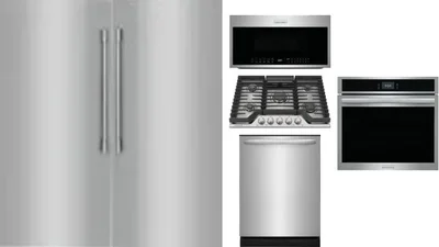 6 Piece Package Includes Refrigerator, Freezer, Cooktop, Wall Oven, Microwave And Dishwasher