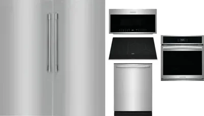 6 Piece Package Includes Refrigerator, Freezer, Cooktop, Wall Oven, Microwave And Dishwasher