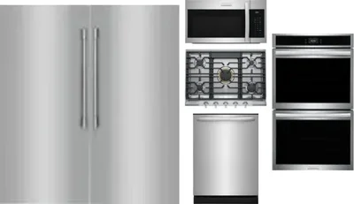 6 Piece Package Includes Refrigerator, Freezer, Cooktop, Wall Oven, Microwave And Dishwasher
