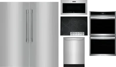 6 Piece Package Includes Refrigerator, Freezer, Cooktop, Wall Oven, Microwave And Dishwasher