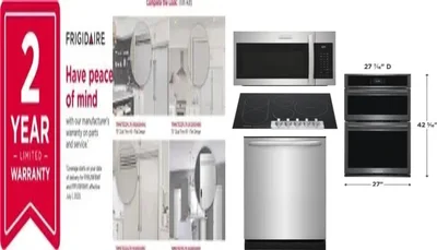 6 Piece Package Includes Refrigerator, Freezer, Cooktop, Wall Oven, Microwave And Dishwasher