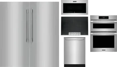 6 Piece Package Includes Refrigerator, Freezer, Cooktop, Wall Oven, Microwave And Dishwasher