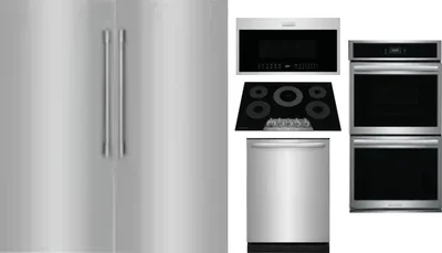 6 Piece Package Includes Refrigerator, Freezer, Cooktop, Wall Oven, Microwave And Dishwasher