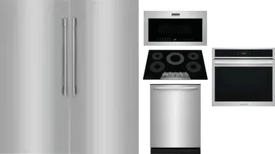 6 Piece Package Includes Refrigerator, Freezer, Cooktop, Wall Oven, Microwave And Dishwasher