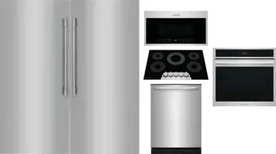 6 Piece Package Includes Refrigerator, Freezer, Cooktop, Wall Oven, Microwave And Dishwasher