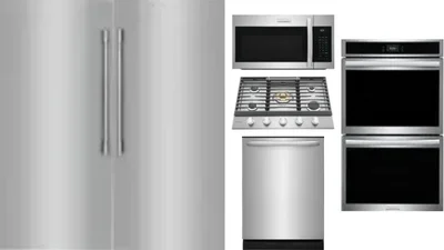 6 Piece Package Includes Refrigerator, Freezer, Cooktop, Wall Oven, Microwave And Dishwasher