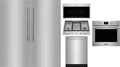 6 Piece Package Includes Refrigerator, Freezer, Cooktop, Wall Oven, Microwave And Dishwasher