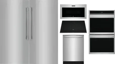 6 Piece Package Includes Refrigerator, Freezer, Cooktop, Wall Oven, Microwave And Dishwasher