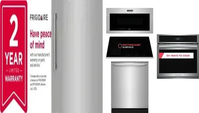 6 Piece Package Includes Refrigerator, Freezer, Cooktop, Wall Oven, Microwave And Dishwasher