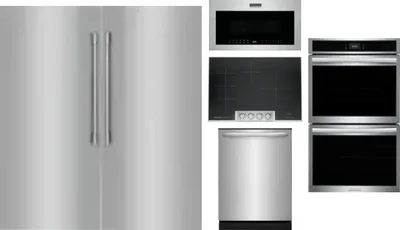 6 Piece Package Includes Refrigerator, Freezer, Cooktop, Wall Oven, Microwave And Dishwasher