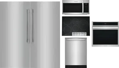 6 Piece Package Includes Refrigerator, Freezer, Cooktop, Wall Oven, Microwave And Dishwasher
