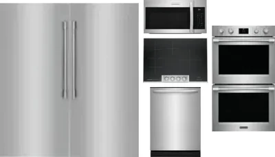 6 Piece Package Includes Refrigerator, Freezer, Cooktop, Wall Oven, Microwave And Dishwasher