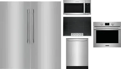 6 Piece Package Includes Refrigerator, Freezer, Cooktop, Wall Oven, Microwave And Dishwasher